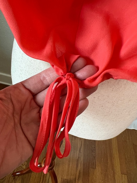 TCEC Coral Ruffled Tie-Hem Button Down Cropped Camisole size M - Picture 8 of 8